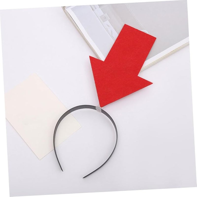 GLEAVI 4 Pack Soft Headband Set Cute Arrow Heart Question Mark For Party Cosplay - Image 4